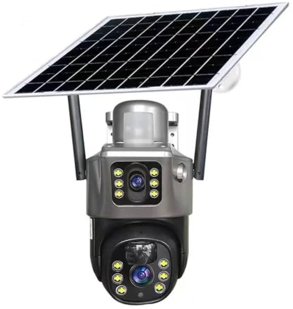 MegaVisionCrossfire HD Dual Lens Solar PTZ Camera SD320-4G-5MP