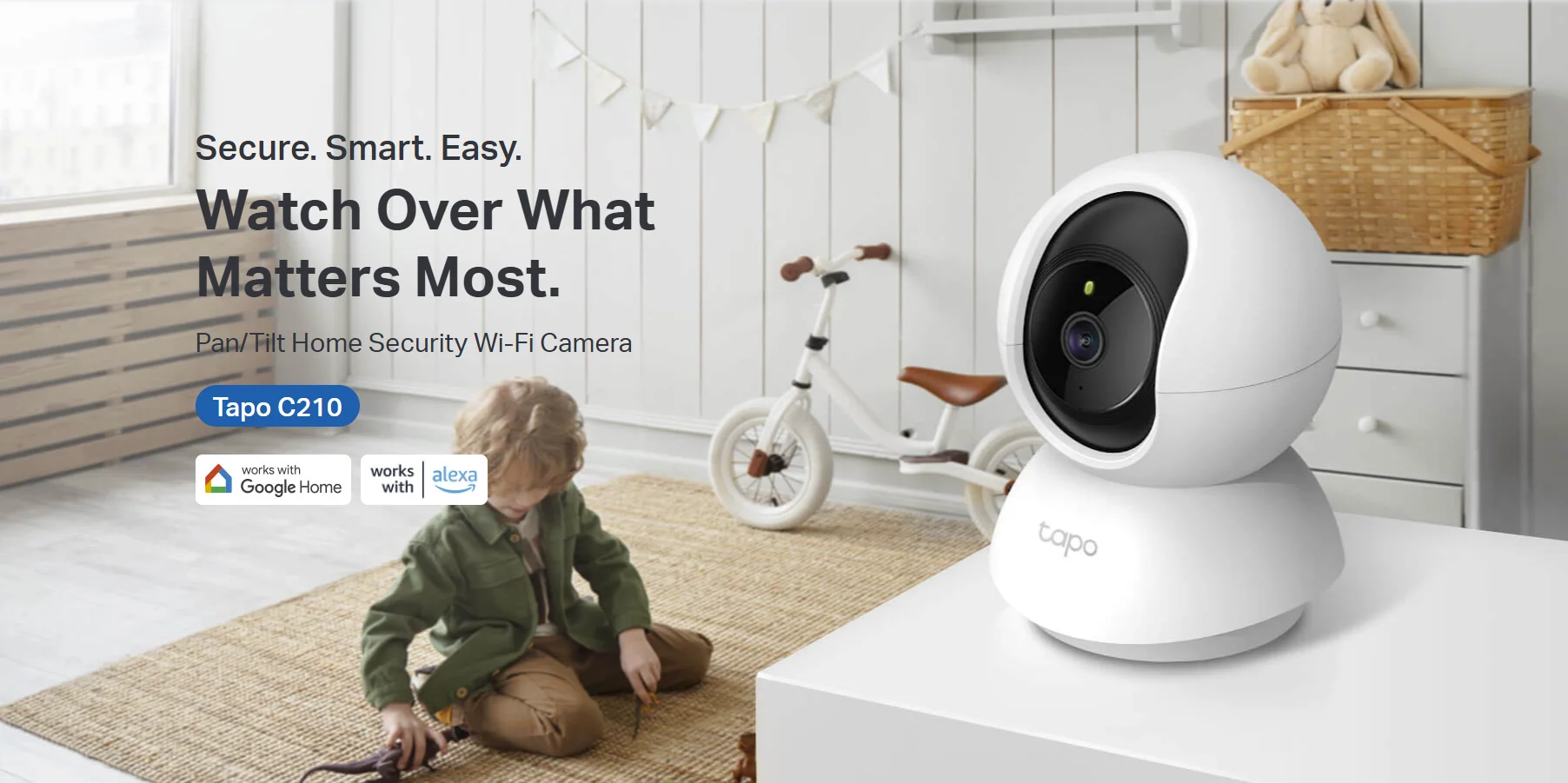 TP-Link Tapo C210 Pan/Tilt Home Security Wi-Fi Camera