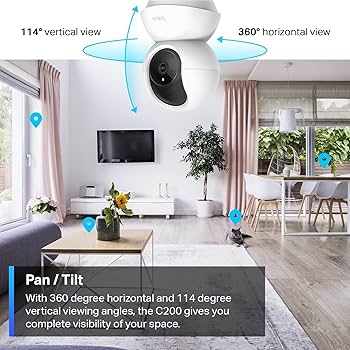 Tp-Link Tapo C200 Pan/Tilt Smart Security Wi-Fi Camera
